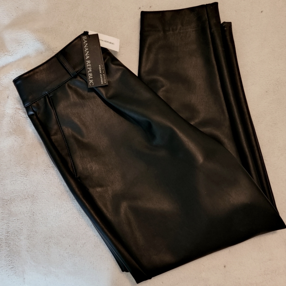BR Vegan Leather Trousers NWT